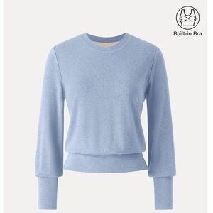 OGL ProWarm Brushed Brami Crewneck Top Arctic Blue Size S